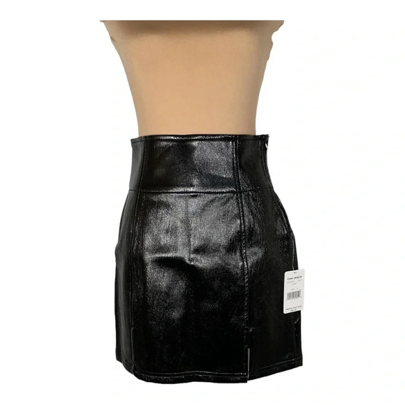 Free People Holding onto a Dream Coated Mini Skirt New sz 6 - Picture 8 of 15